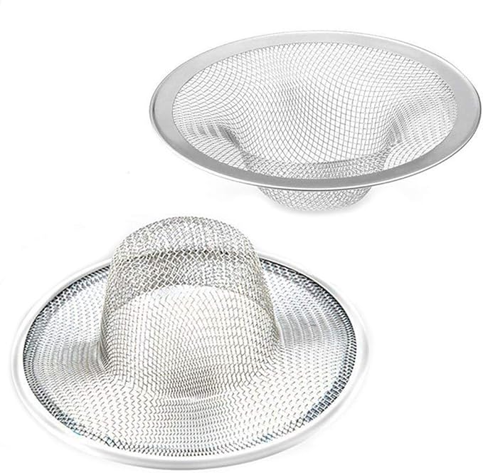 2 Pcs Heavy Duty Stainless Steel Slop Basket Filter Trap, 3.54" Top / 1.65" by BESSEEK