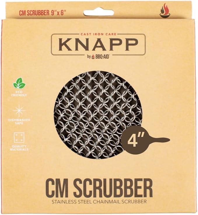 Knapp Made Original CM Scrubber 4" Chainmail Scrubber - Image 7