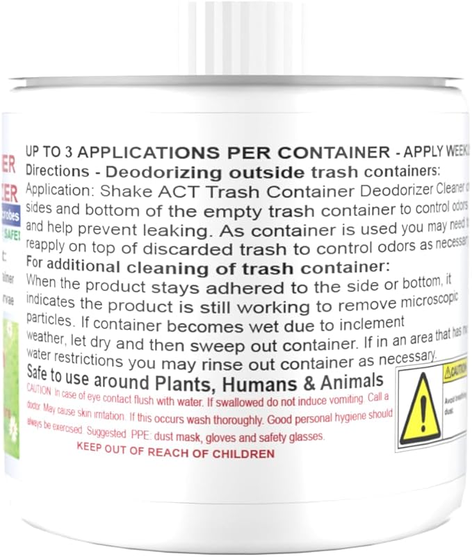 ACT Trash Deodorizer and Cleaner | Eliminates Odors Controls Garbage Sludge | - Image 2