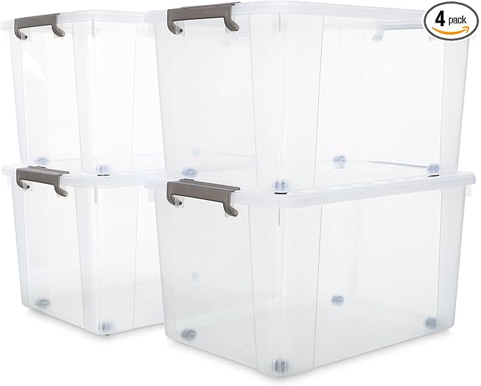 Citylife 69 QT Plastic Storage Bins by CitylifeHomeOrganization