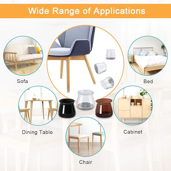 32 Pcs Silicone Chair Leg Floor Protectors - Image 5