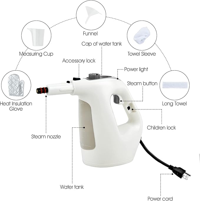 COSTWAY Handheld MultiPurpose Steam Cleaner - Image 9