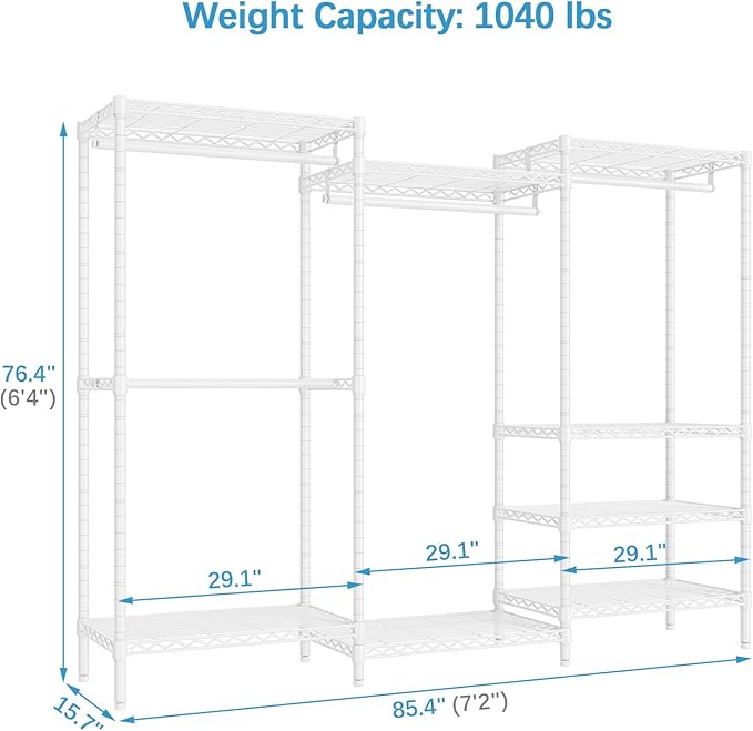 VIPEK V5 Plus Portable Closet Wardrobe Heavy Duty Clothes Rack, Large Free - Image 5