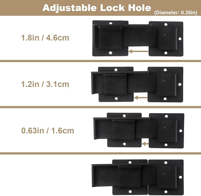 7.5'' Flip Gate Latch Lock - Image 4