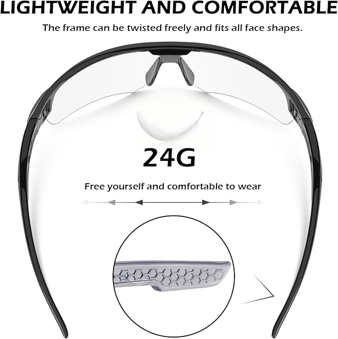 OXG 12 Pack Safety Glasses for Men Women, ANSI Z87.1 Safety Goggles Impact - Image 4