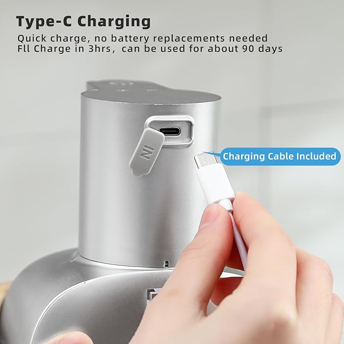 Automatic Liquid Soap Dispenser, 17oz/500ml Touchless Rechargeable - Image 7