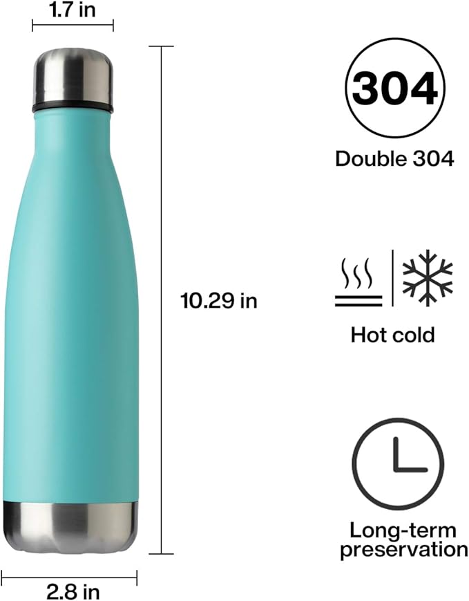 MEWAY 17oz Sport Water Bottle 4 Pack Vacuum Insulated Stainless Steel - Image 7