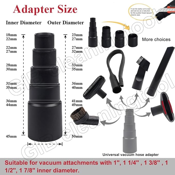 10 Pcs Universal Vacuum Attachments - Image 2