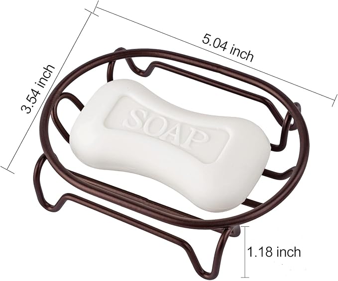 Soap Dish for Shower Bathroom Bar Soap Holder, Stainless Steel Self-draining - Image 7