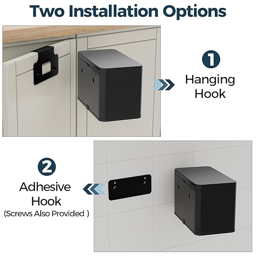 Stainless Steel Hanging Trash Can - Image 2