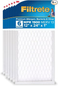 Filtrete 12x24x1 AC Furnace Air Filter, MERV 13, MPR 1900, Premium Allergen by Filtrete