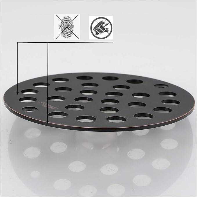 4-Inch Screw-in Shower Strainer Drain Cover Replacement Floor Strainer - Image 5