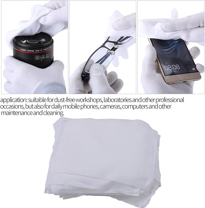 100Pcs Bag Microfiber Dusting Cloth Dust- Cloth 6inch Clean Cloth Anti-static - Image 4