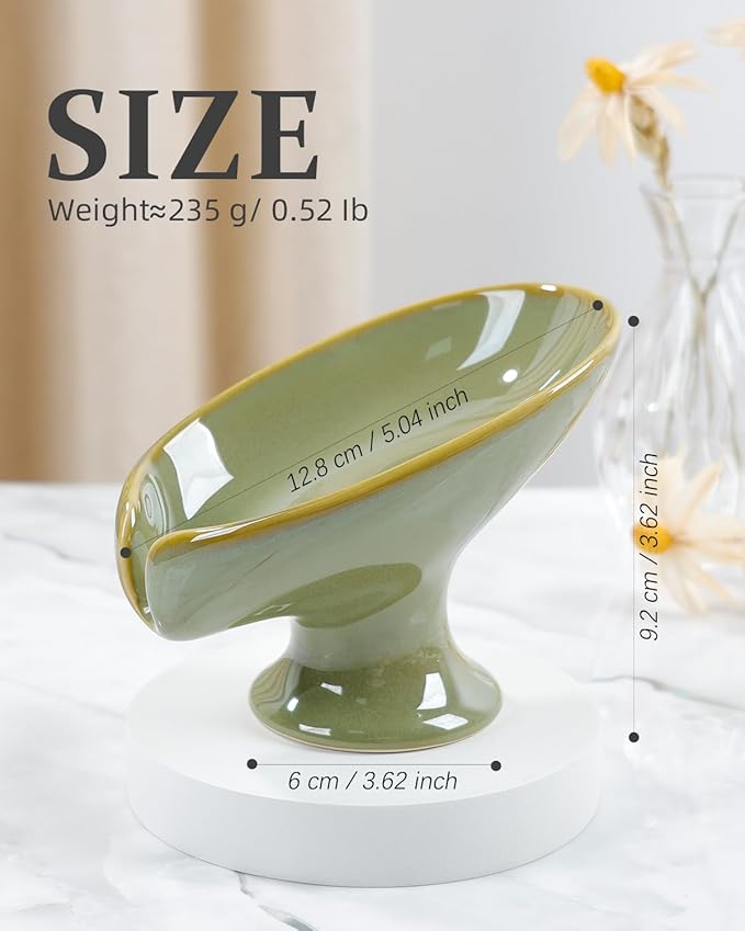 Soap Dish, Self Draining Bar Soap Holder - Image 2