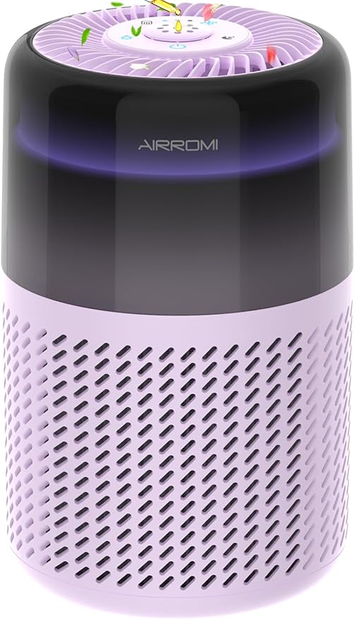 AIRROMI Air Purifier for Bedroom Home, HEPA Filter, Covers Upto 549 Ft² by AIRROMI