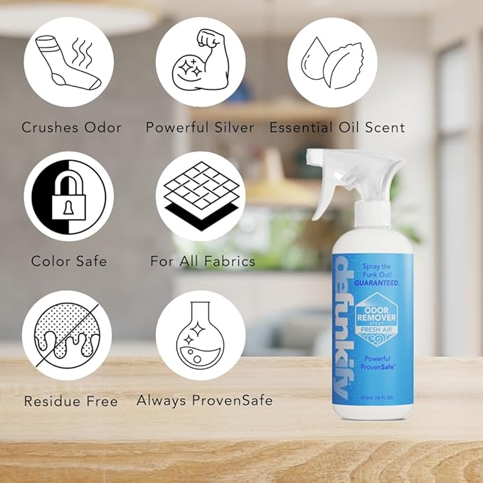 Odor Remover Spray, 16oz. 'Fresh Air' Essential Oil Odor Eliminator - Image 4
