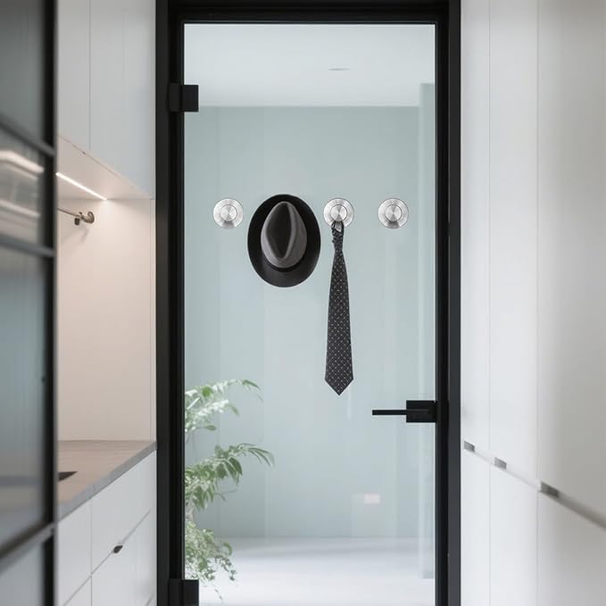 4 Pcs Suction Cup Hooks for Shower，Removable Hooks，Towel Hook，Suction Hook for - Image 2