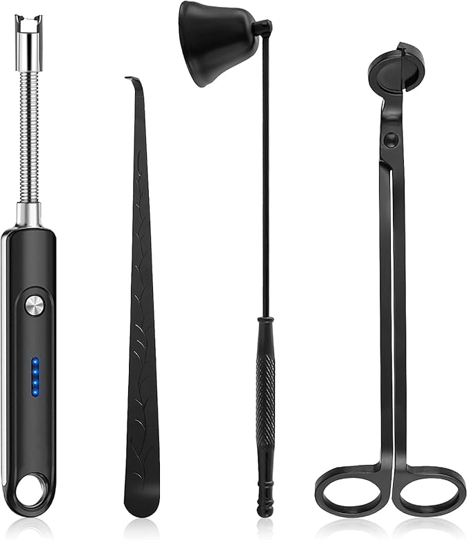 Lsnisni Candle Wick Cutter and Trimmer Set, Electric Lighter, Wick Dipper by Lsnisni