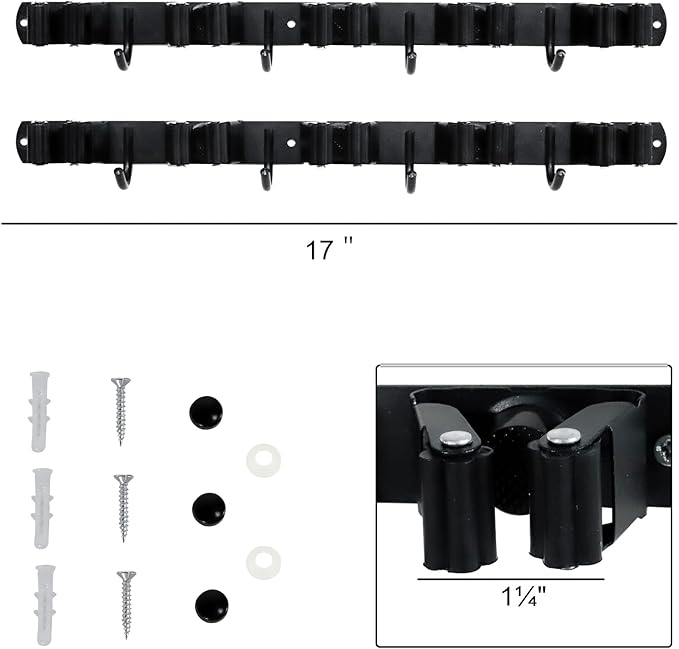 Broom and Mop Holder Wall Mount - Image 2