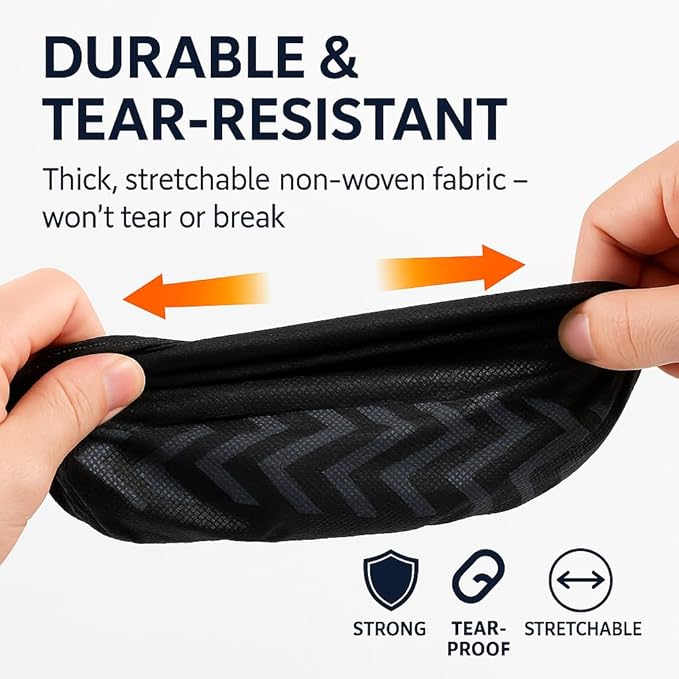 Non-Slip Shoe Covers Disposable, XL Large 200-Pack | Black Breathable Boot - Image 3
