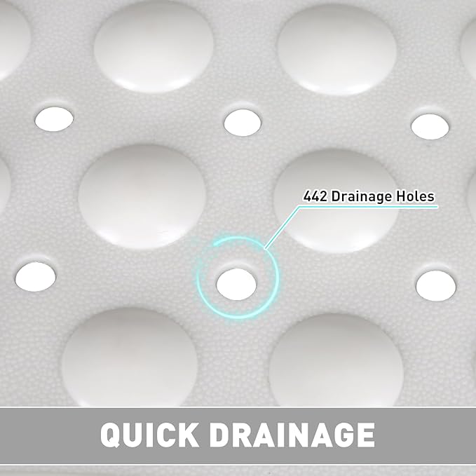 Shower Mat Non Slip: 47.2 x 31.5 Inch Extra Large TPE Shower Mats - Image 5