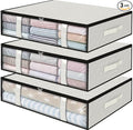 StorageRight Under Bed Storage Bins, Breathable Organizer by StorageRight