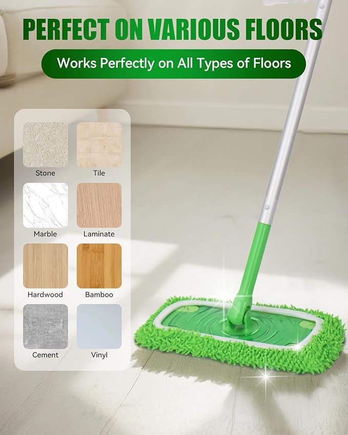 Reusable Wet Pads Refill for Swiffer Sweeper Mop, Dry Sweeping Cloths & Wet - Image 7