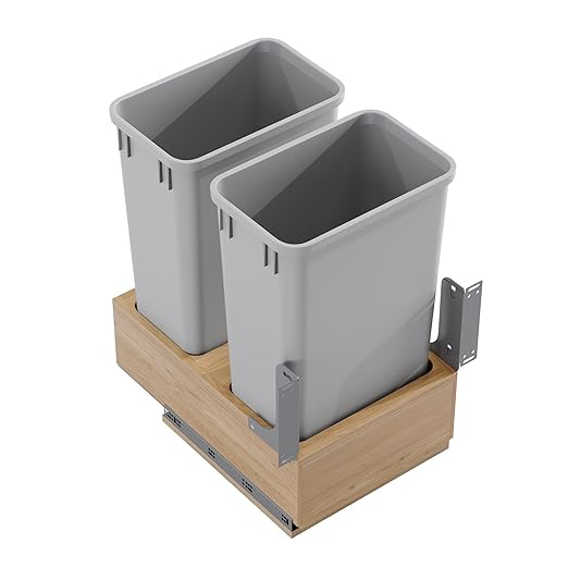 Dowell B18/B21 Wood Base Wastebasket Pullout - Image 6