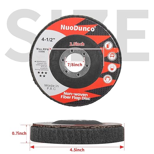 10Pcs 600 Grit Scour Flap Disc 4 1/2 Inch Angle Grinder Attachment Stainless - Image 4