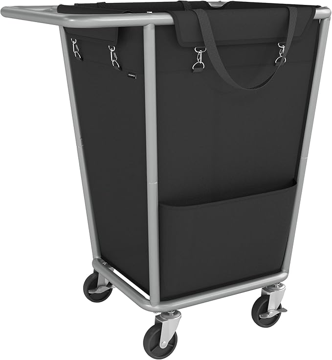 SONGMICS Laundry Basket with Wheels, 34.3 Gallons Rolling Laundry Hamper with by SONGMICSbySONGMICSHOME