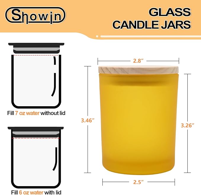 Thick Candle Jars for Making Candles 12 Pcs, 7 OZ Empty Jars - Image 7