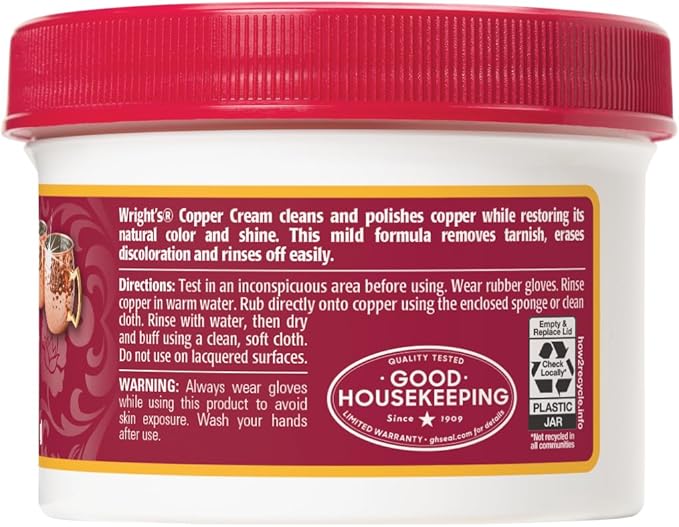 Wright's by Weiman Cream Copper and Brass Cleaner - Image 2