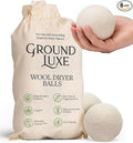 GroundLuxe Premium New Zealand Wool Dryer Balls by GroundLuxe