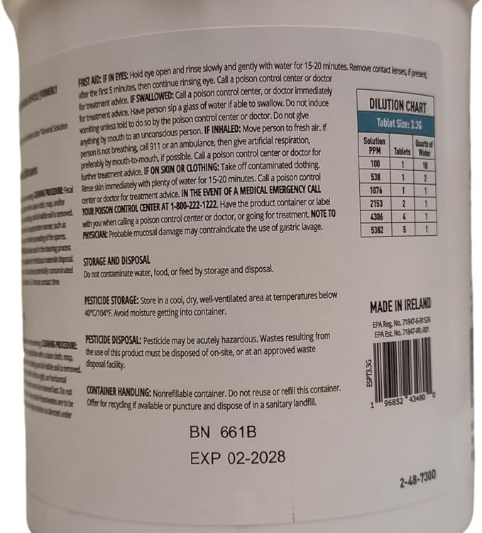3.3 gram Sporicidal NaDCC Tablet Disinfectant - Image 8