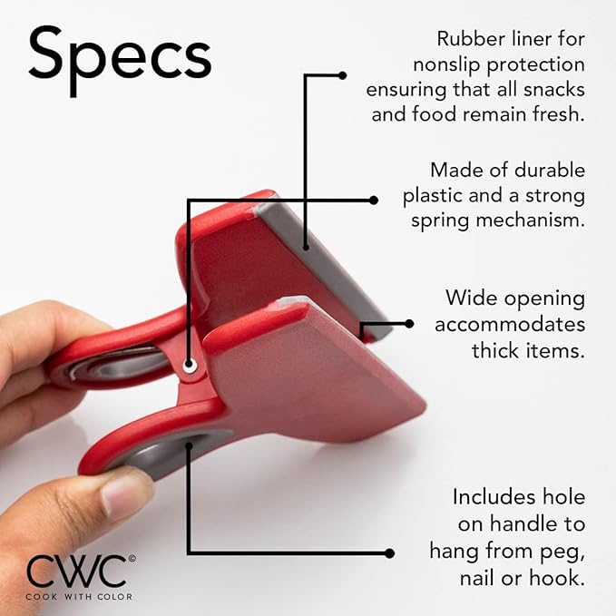 COOK WITH COLOR Bag Clips - Image 3