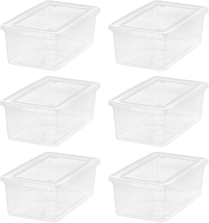 IRIS USA 6-Pack Storage Bins by IRISUSA