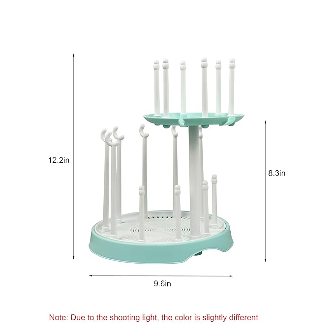 Baby Bottle Drying Rack, Double-Layer Bottle Drying Rack, Hold Up to 16 Baby - Image 2