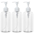 Yebeauty Plastic Pump Bottle, 3 Pack 13.5oz/400ml Stylish Shampoo Bottles by For+A+Better+Life