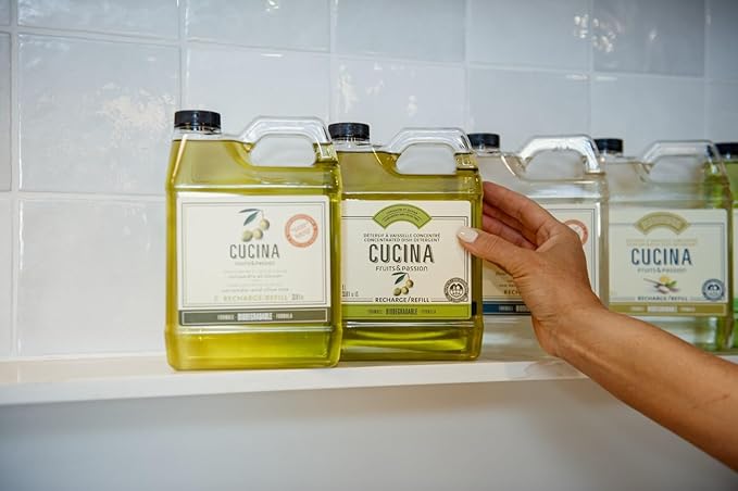 Cucina Fruits & Passion Hand Soap Refill – 1 Liter Coriander and Olive Tree – - Image 3