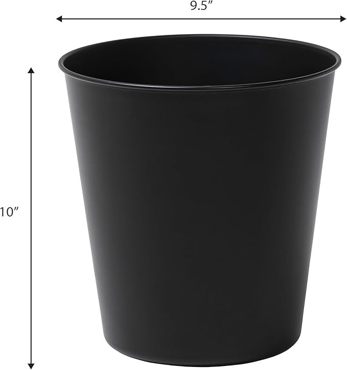 happimess HPM1113A-SET2 Nolan Modern Classic Smooth Steel 2 Gal Waste Bin - Image 3