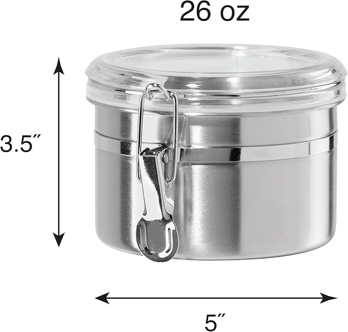 OGGI Stainless Steel Kitchen Canister 26 fl oz - Image 5