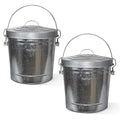 Plexon 6 Gallon Small Metal Trash Can by Plexon