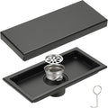 uxcell Rectangular Shower Drain, Brushed 304 Stainless Steel Odor-Proof Floor by uxcell