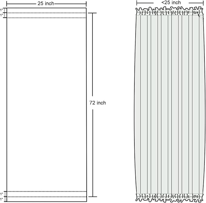 DWCN French Door Curtains – Rod Pocket Thermal Curtain - Image 7