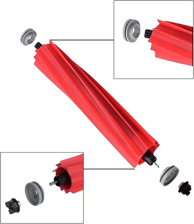 Replacement Roller Brushes, Rubber Main Brush Replacement Parts - Image 3