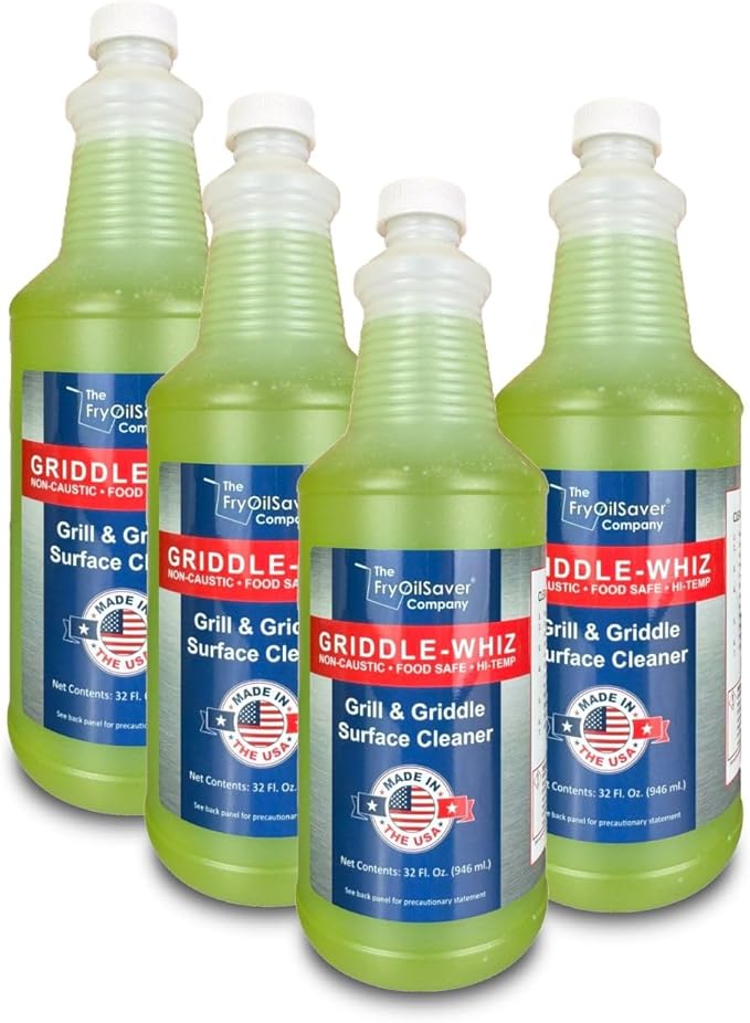 Griddle-Whiz Grill & Griddle Cleaner | Removes Grease, Food Residue, Burnt On by THEFRYOILSAVERCOMPANY