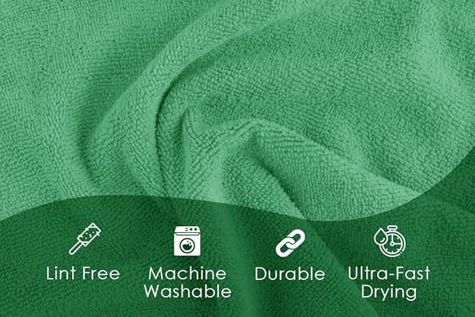 Avalon Towels Microfiber Cleaning Cloths Size 16" x 16", Highly Absorbent - Image 7