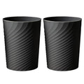 2 Pcak Small Bathroom Trash Can 1.8 Gallon Waste Basket Garbage Can by HOLTPHILI
