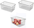 16inch Freezer Wire Storage Organizer Baskets, Household Refrigerator Bins by Y.Z.Bros