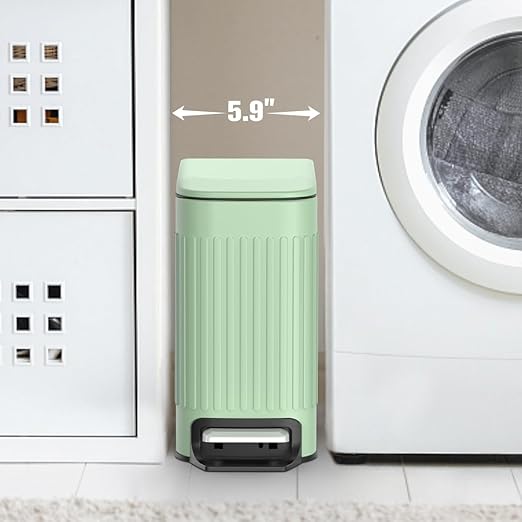 TrashAid Slim Bathroom Trash Can - Image 2